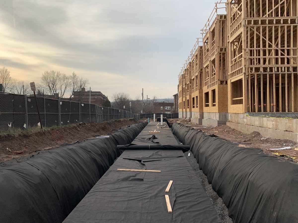 Storm chamber install at Clarus Glen Ridge.